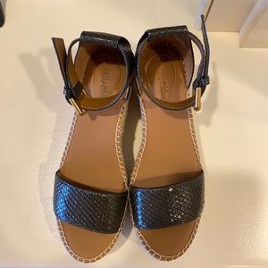 See by Chloe women’s snakeskin wedges. Worn once.